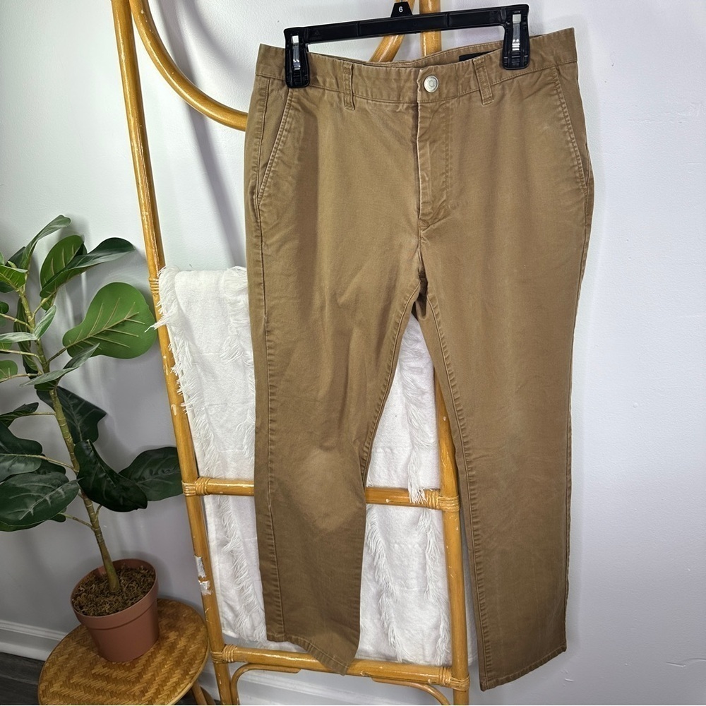 Mens Bonobos Khaki Tailored Pants sz 33/32